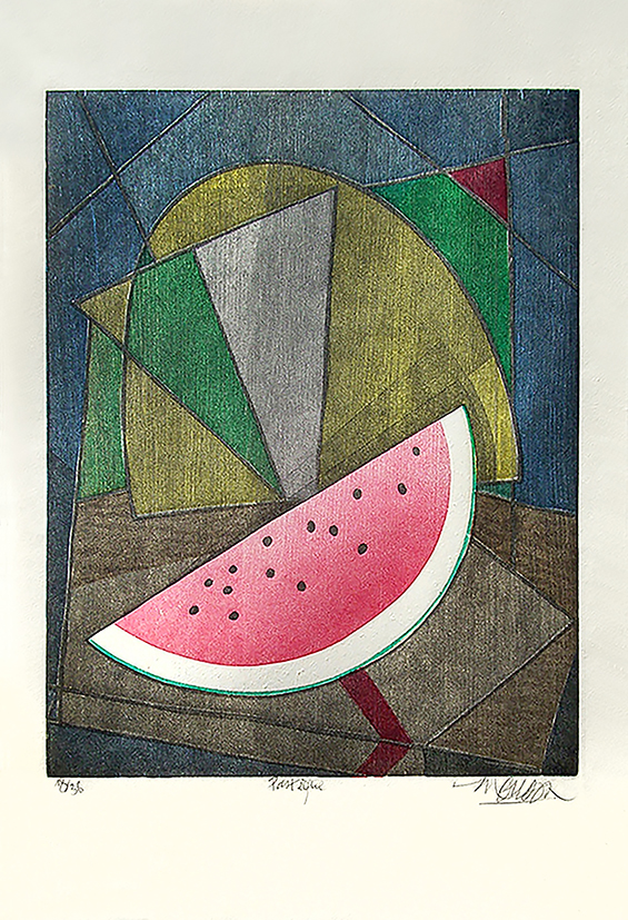 Bois grave de Jim Monson : Pastéque / Watermelon