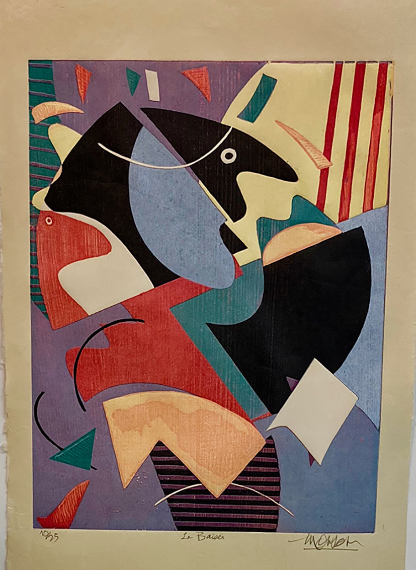 Bois grave de Jim Monson : Le Baiser / The Kiss<br>