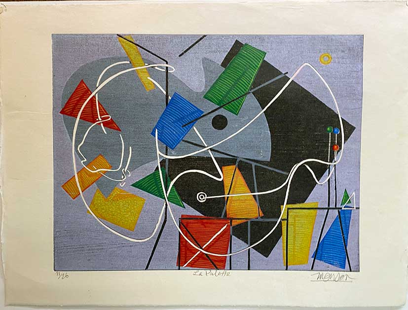 Gravure de Jim Monson : La Palette<br>